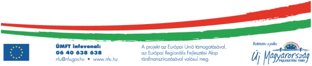 A beruházás a Nemzeti Fejlesztési Alap támogatásával valósult meg. - Nemzeti Fejlesztési Ügynökség - Új Magyarország fejlesztési terv